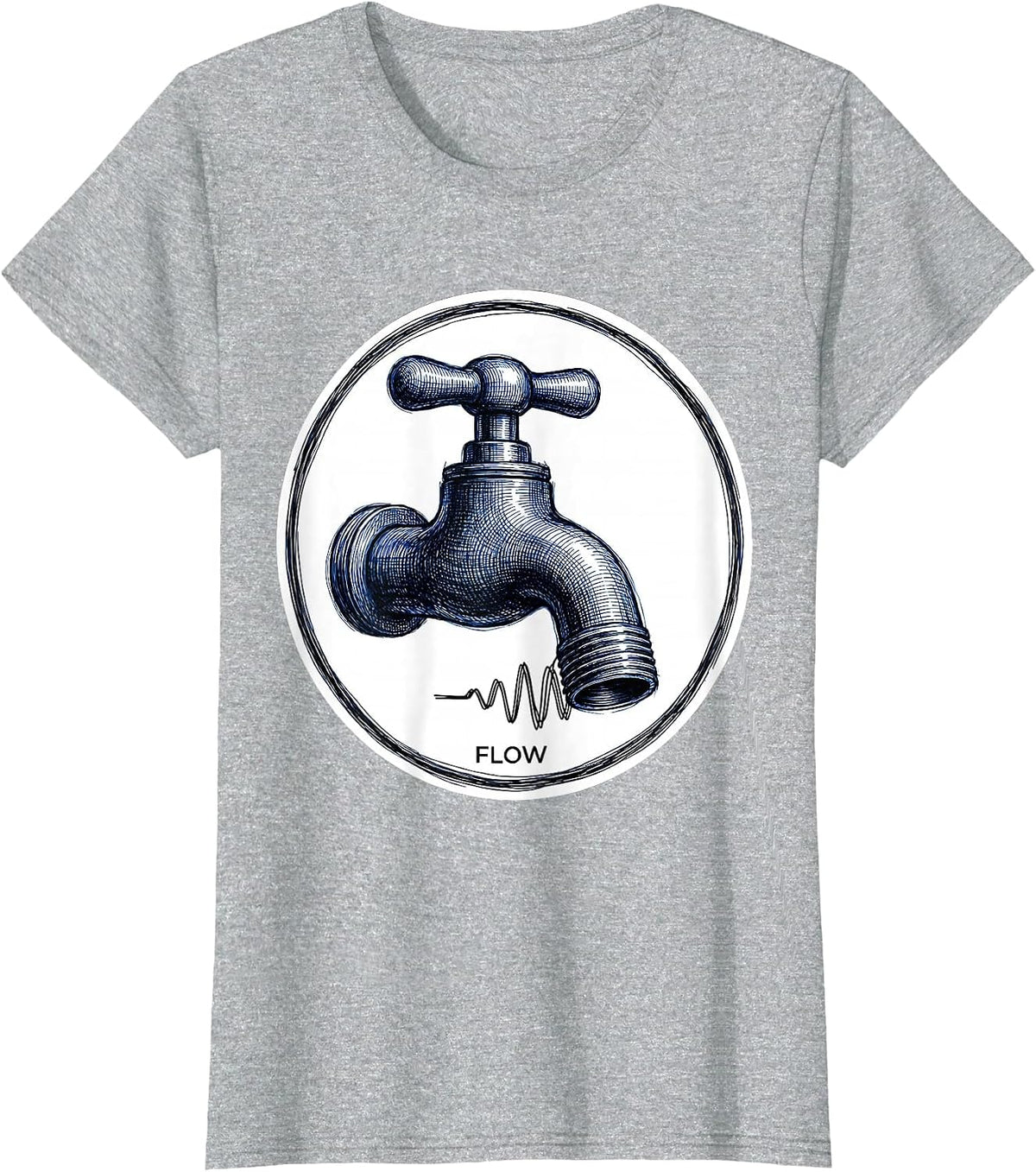 Flow Professional Respiratory Therapist RT Care Week T-Shirt - Heather Grey