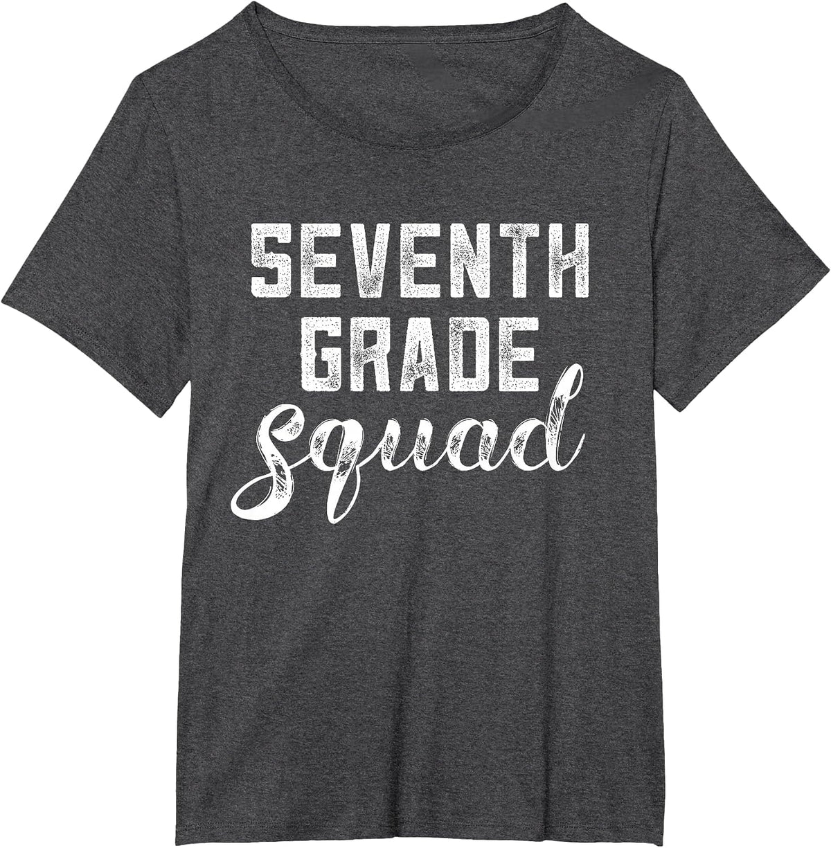 Seventh Grade Squad Shirt Back to School 7th Grade Teacher T-Shirt - Dark Heather Grey
