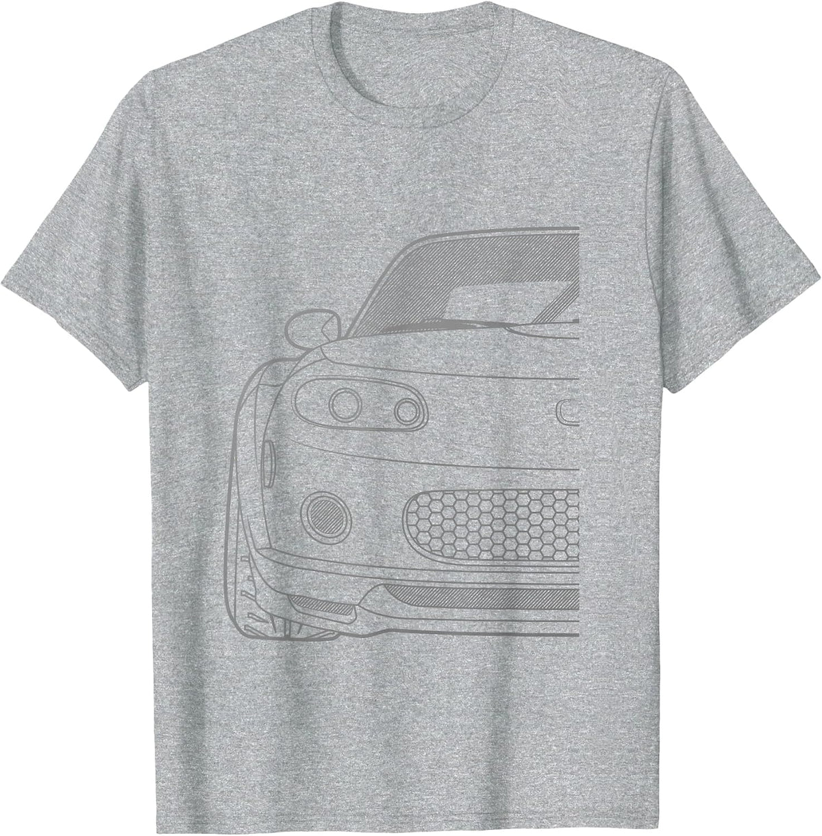 Roadster NC Series Racing Style Gray Tshirt T-Shirt - Heather Grey