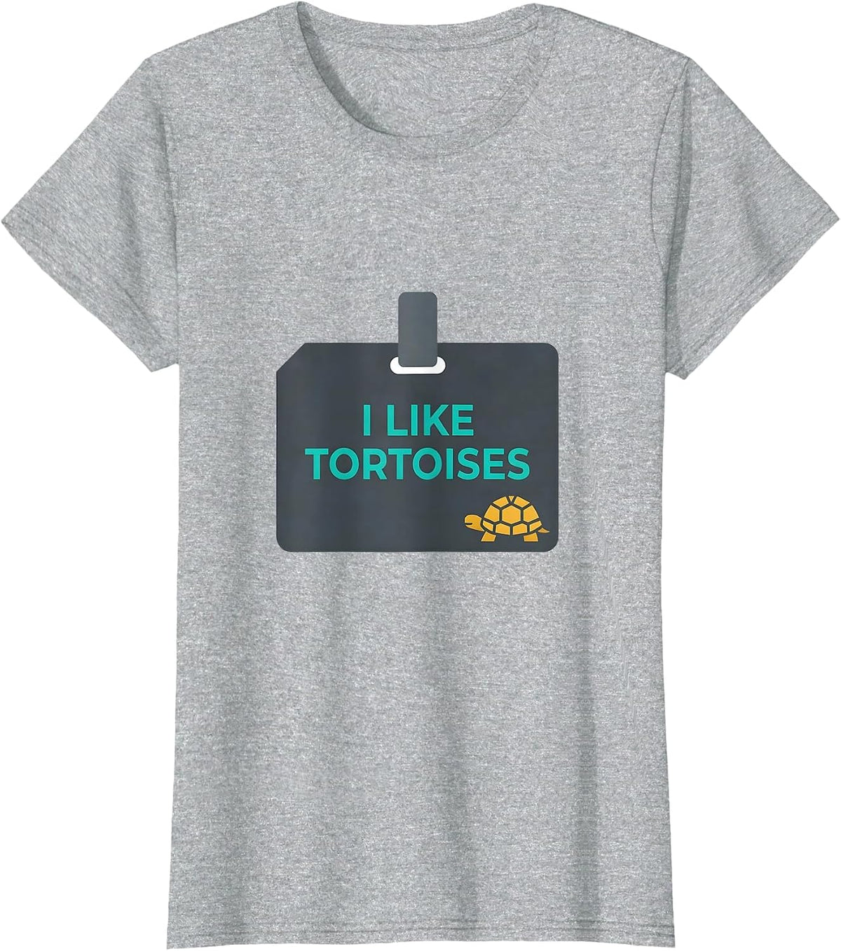 Women's I Like Tortoises Funny Tortoise Lover Pet Humor Gift T-Shirt - Heather Grey