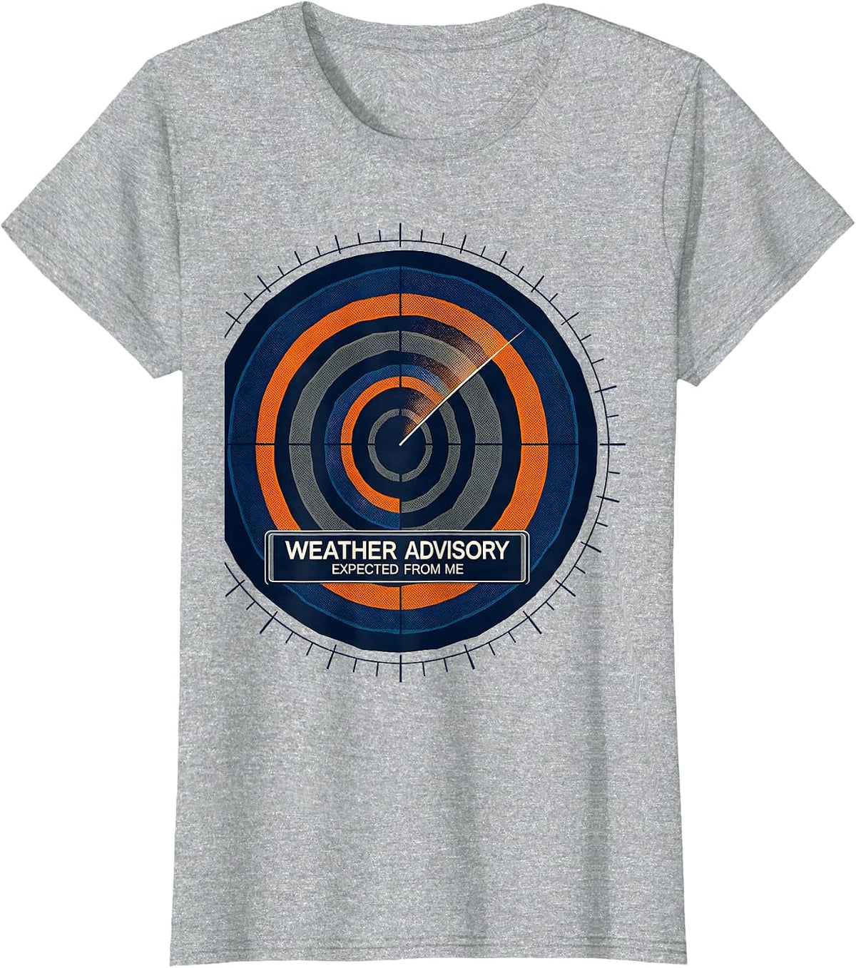 Weather Advisory Expected From Me Meteorology Storm Chaser T-Shirt - Heather Grey