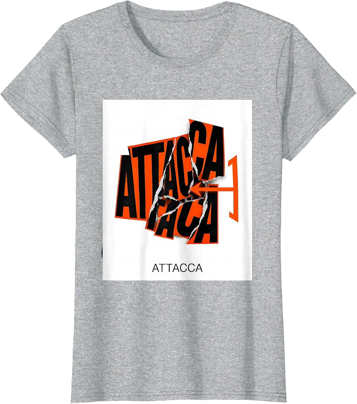 Attacca New Wave Typography Music Teacher Halloween Ghost T-Shirt - Heather Grey