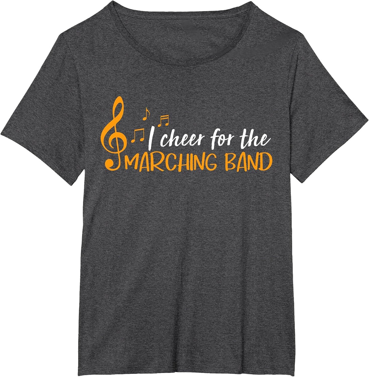 Funny I Cheer for the Marching Band T-Shirt - Dark Heather Grey