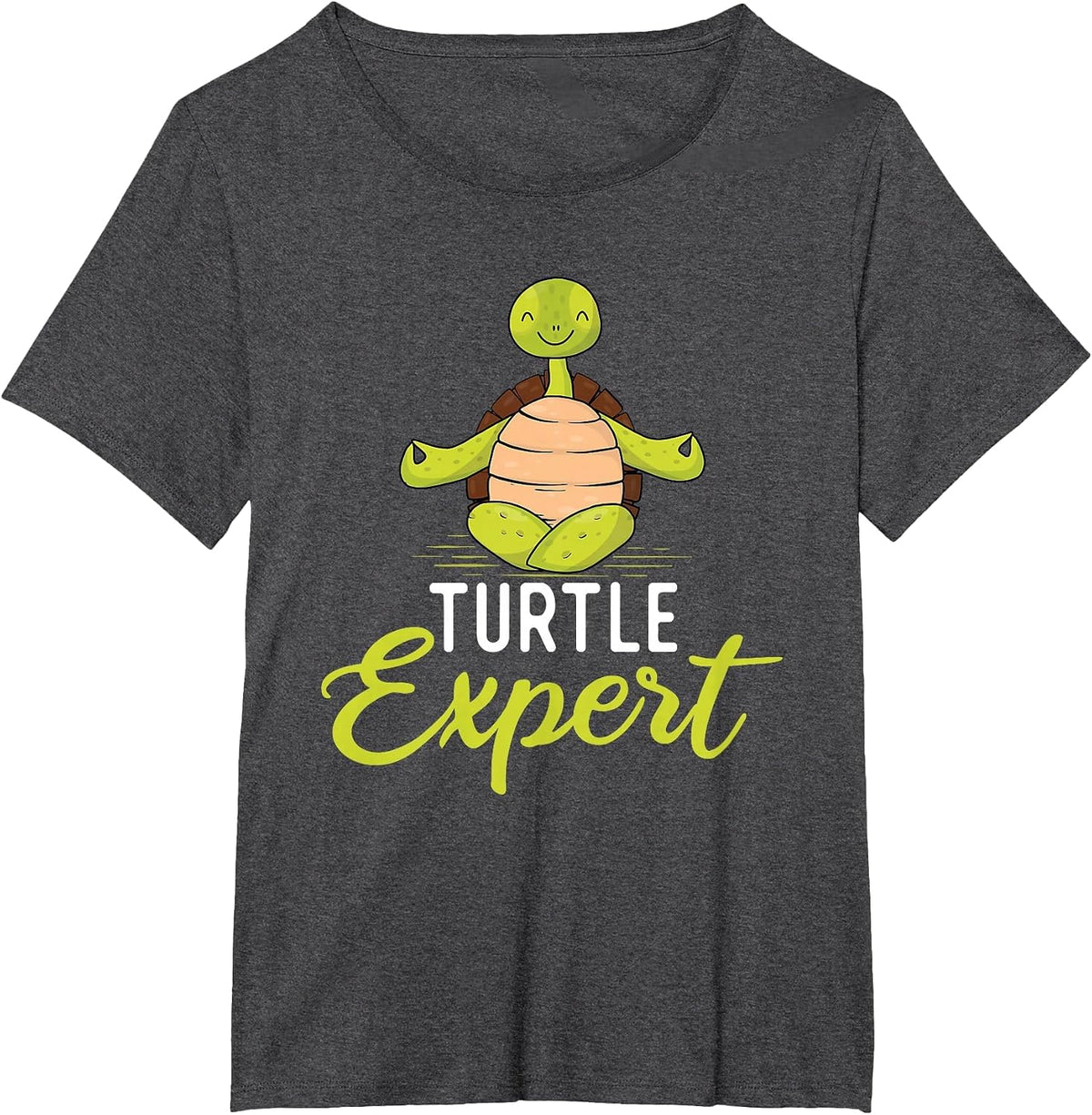 Turtle Expert - Cute Tortoise Beach Sea Turtle Lover Beach T-Shirt - Dark Heather Grey