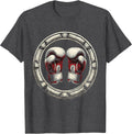 Men's Boxer Gloves Victory Stance Fighting Champion T-Shirt - Dark Heather Grey