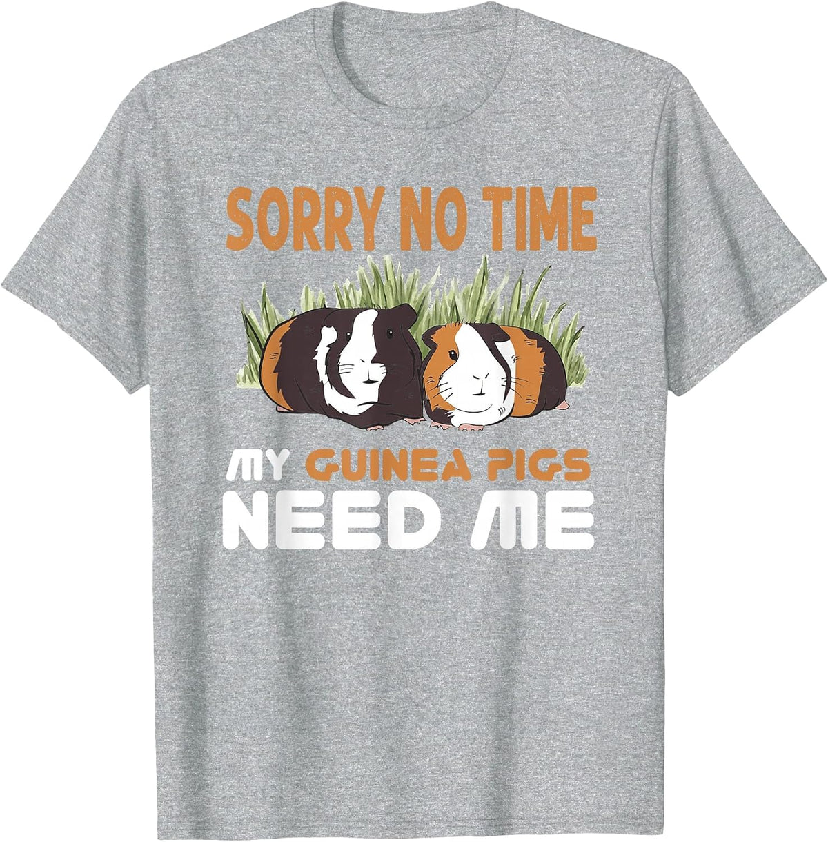 Guinea Lover - Funny Guinea Pig T-Shirt - Heather Grey