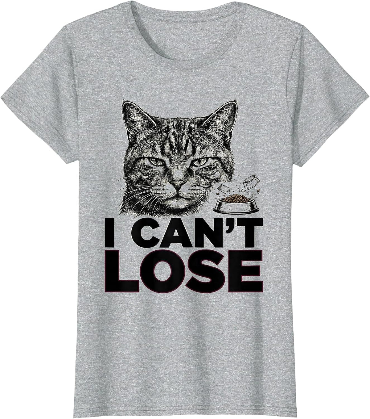 I Can't Lose Funny Gay Pride Cat Meme Bootleg Humor T-Shirt - Heather Grey