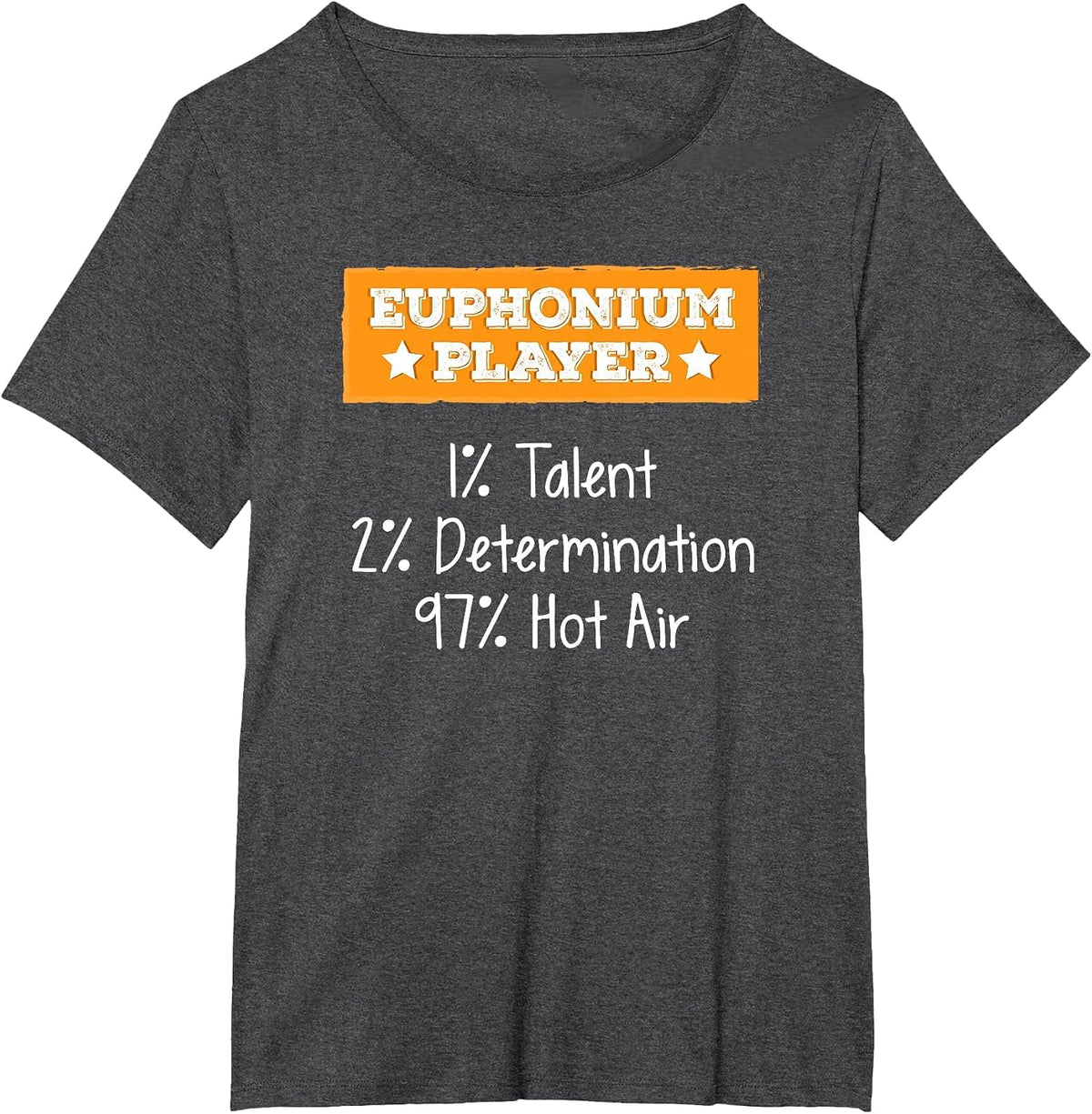 Euphonium Player Talent Determination Hot Air T-Shirt T-Shirt - Dark Heather Grey