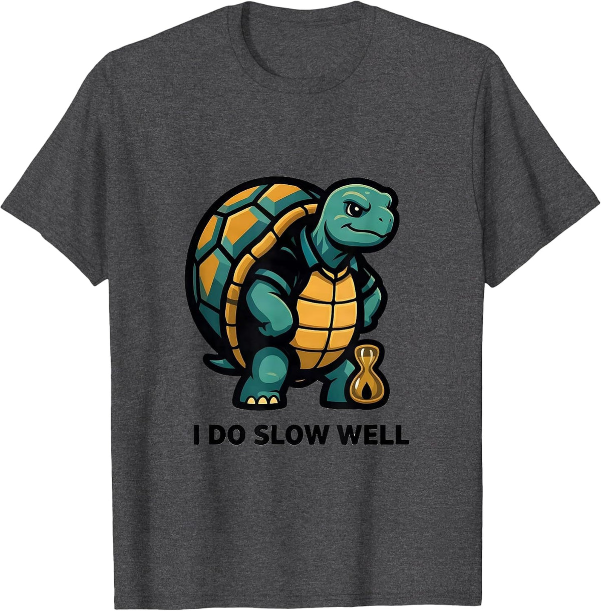 I Do Slow Well Funny Tortoise Lover Pet Owner Gift T-Shirt - Dark Heather Grey