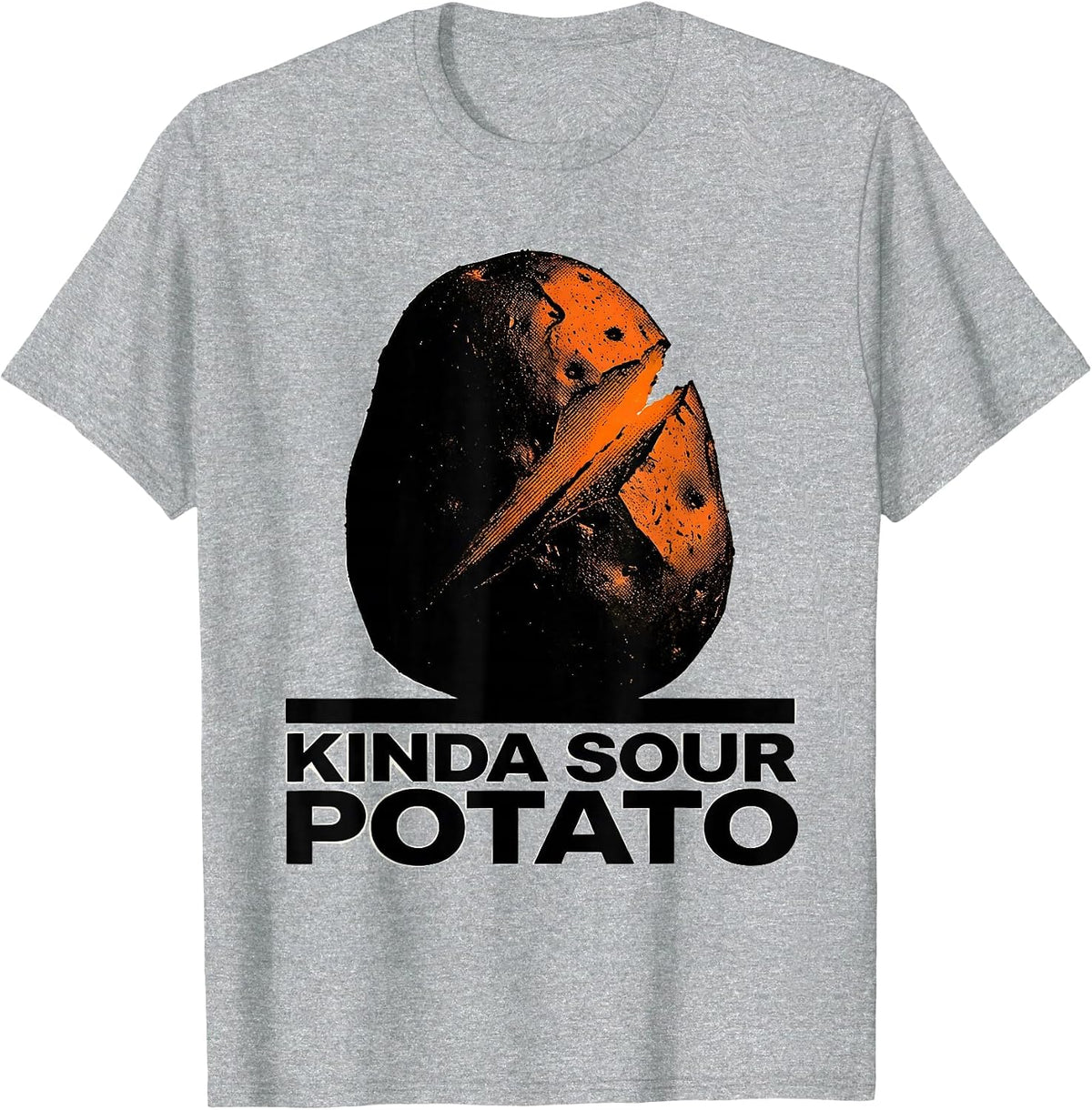 Men's Kinda Sour Potato Funny Potato Couple Thanksgiving Humor T-Shirt - Heather Grey