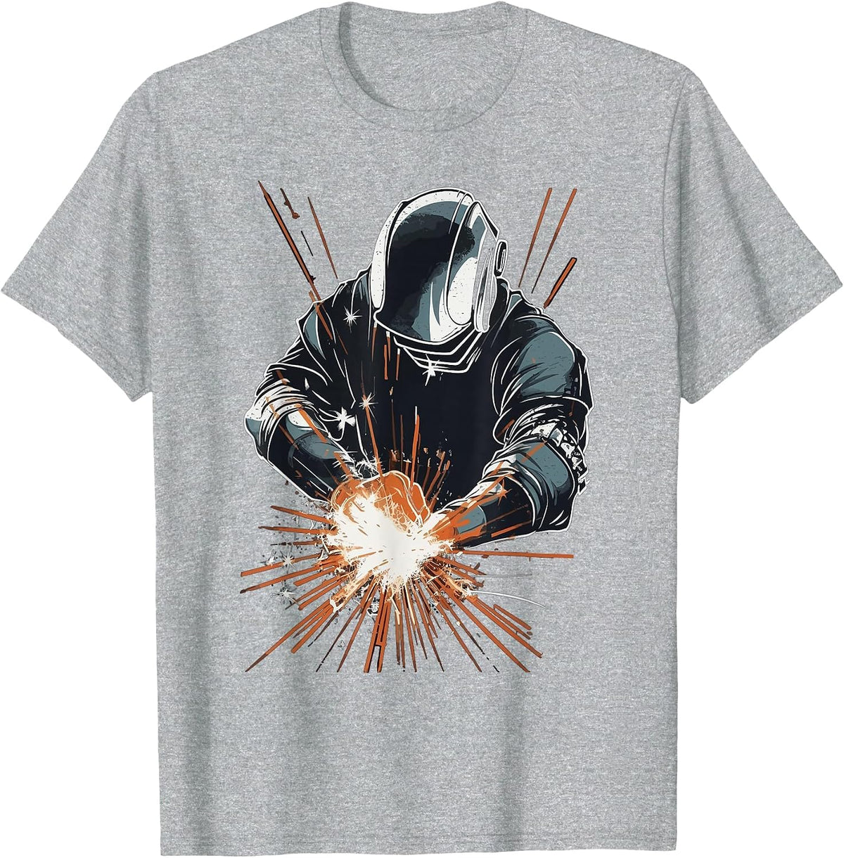 Welder Accessories Welding Metal Worker Outfit for Men T-Shirt - Heather Grey