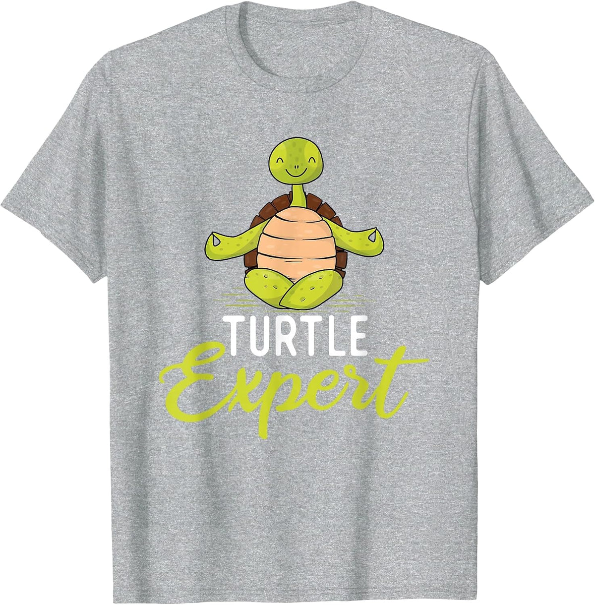 Turtle Expert - Cute Tortoise Beach Sea Turtle Lover Beach T-Shirt - Heather Grey