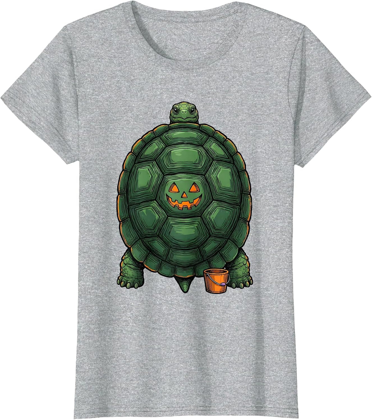 Women's Domed Tortoise Shell Halloween Costume T-Shirt - Heather Grey