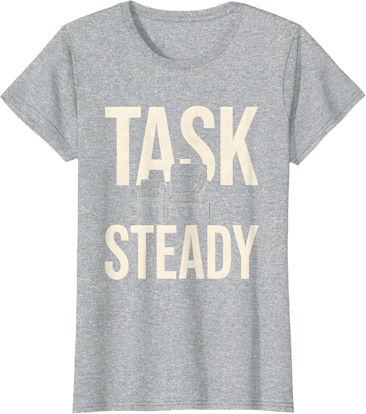 Task Steady Minimalist Paraprofessional Paraeducator Back To T-Shirt - Heather Grey