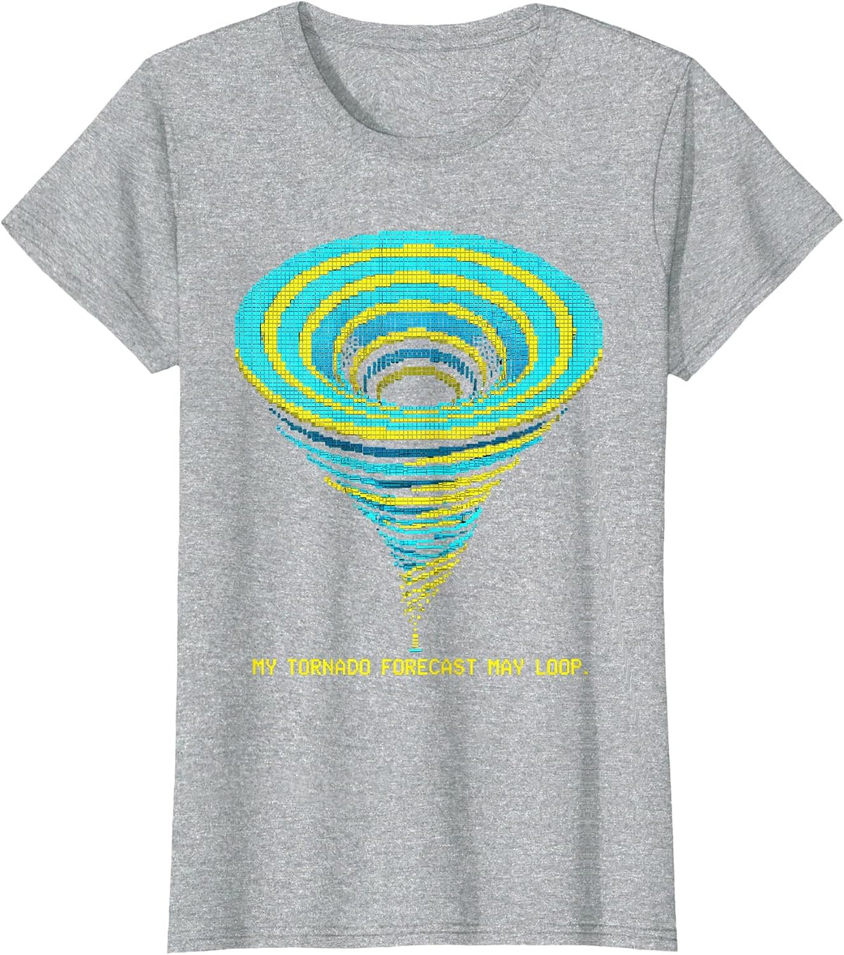 Women's My Tornado Forecast May Loop Funny Storm Chaser Meteorology T-Shirt - Heather Grey