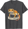 Men's I Love My Leopard Gecko Reptile Lover Herpetology Enthusiast T-Shirt - Dark Heather Grey