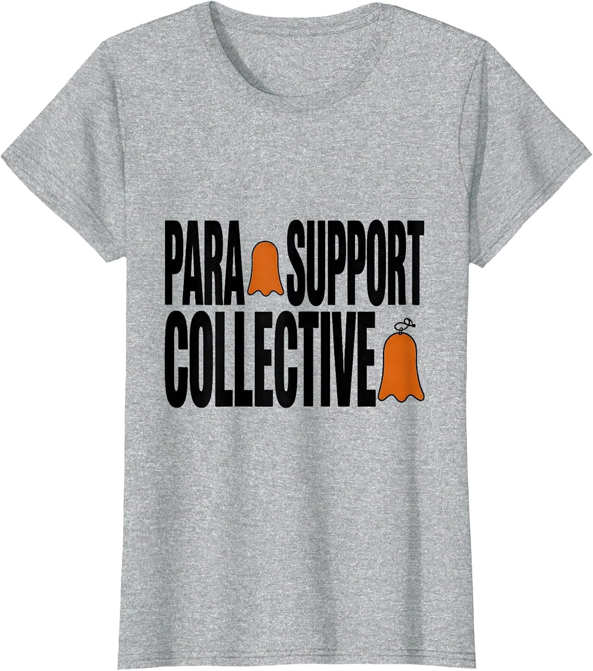 Para Support Collective Funny Paraprofessional Ghost T-Shirt - Heather Grey
