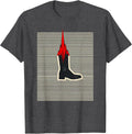 Men's Line Dance Pulse Geometric EMS Humor T-Shirt - Dark Heather Grey