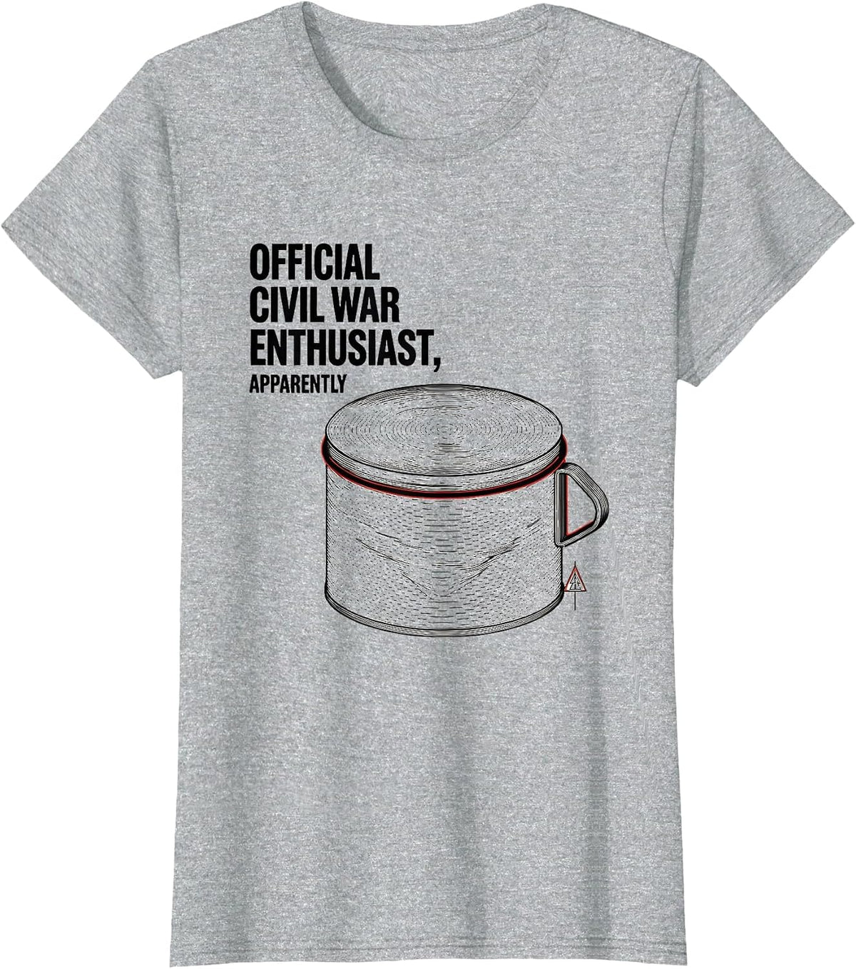 Official Civil War Enthusiast, Apparently Funny T-Shirt - Heather Grey