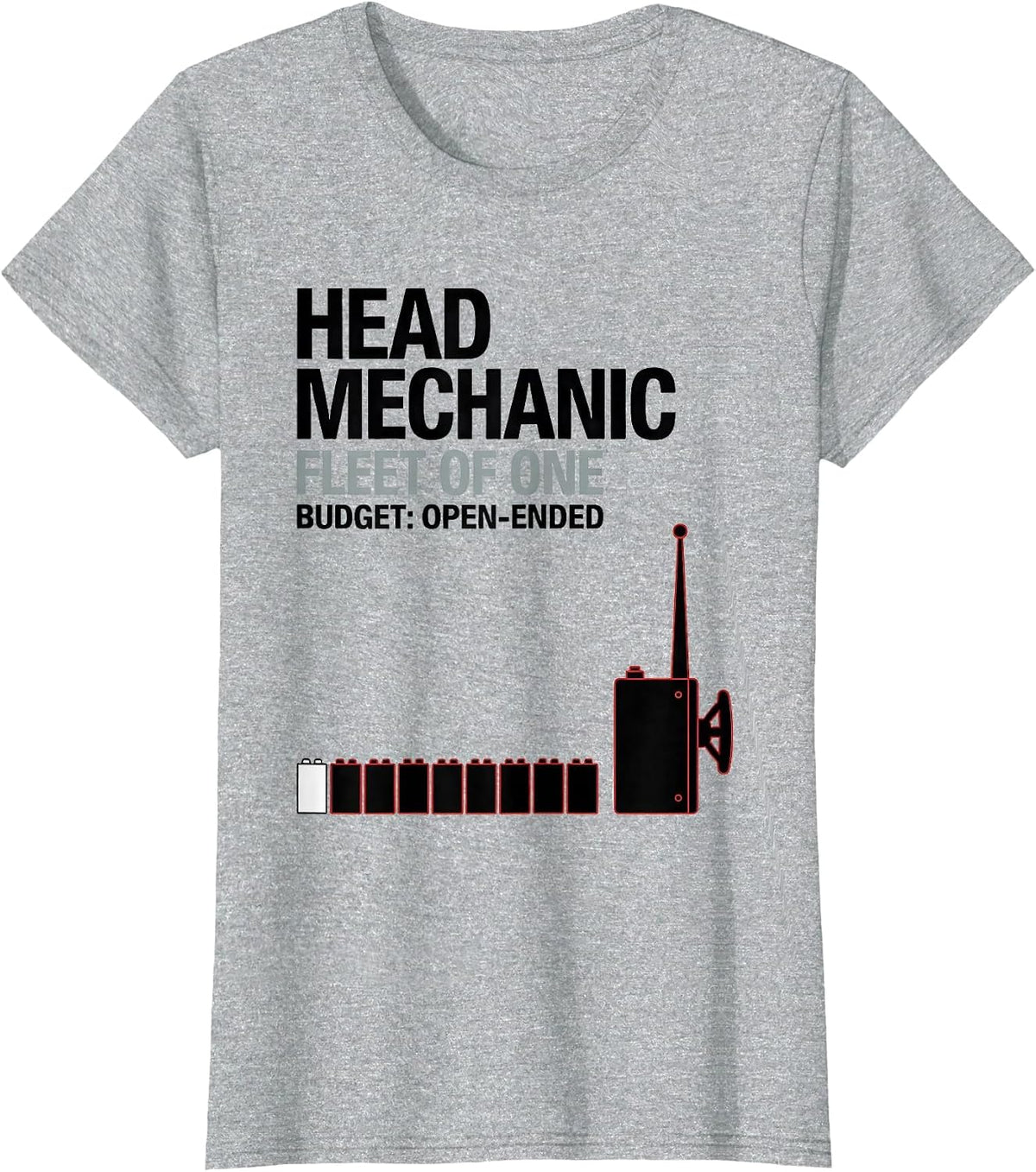 Women's Head Mechanic Fleet Of One RC Racer T-Shirt - Heather Grey