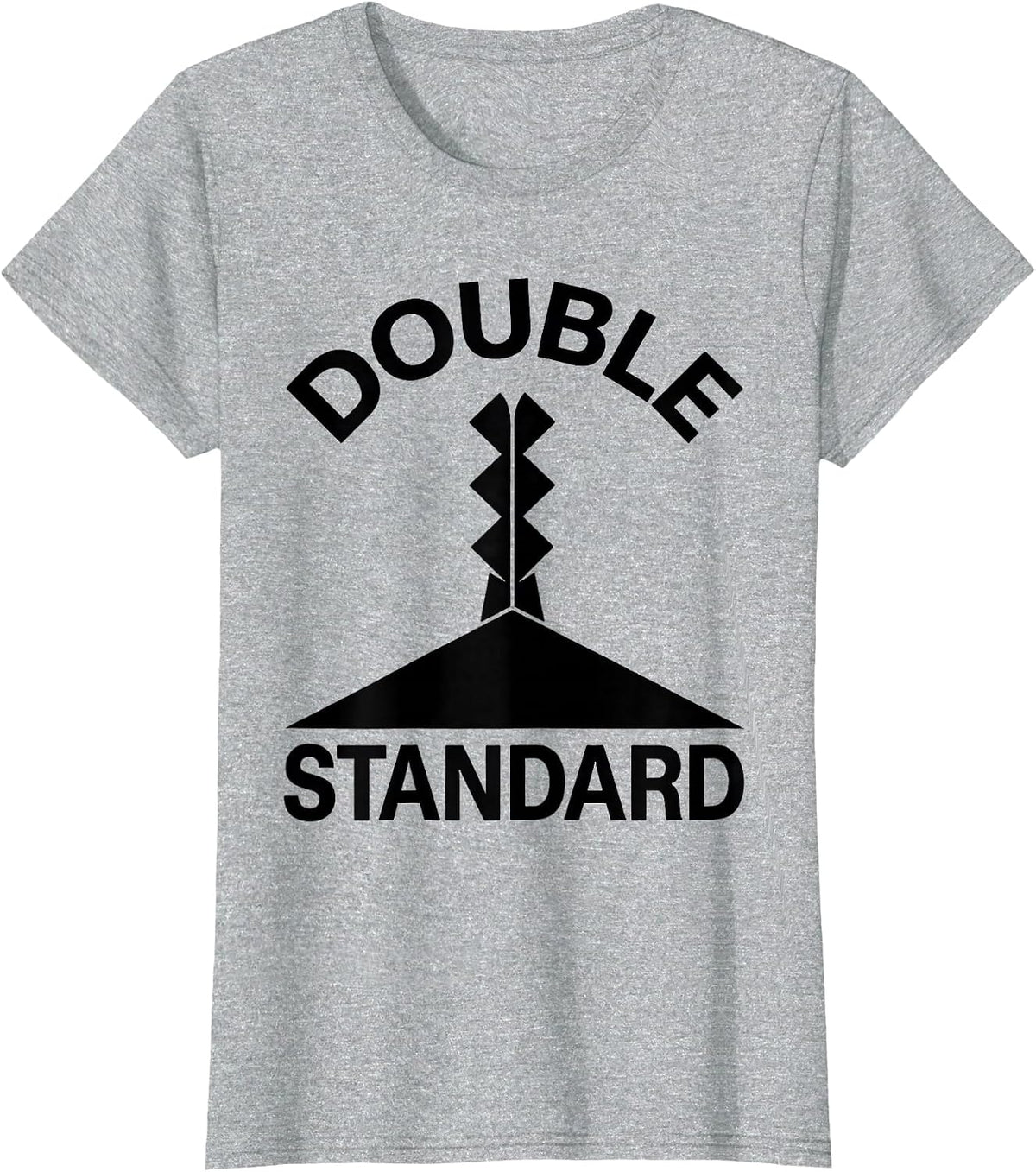 Double Standard Funny Ski Dad Skiing Snowboarder Gift T-Shirt - Heather Grey