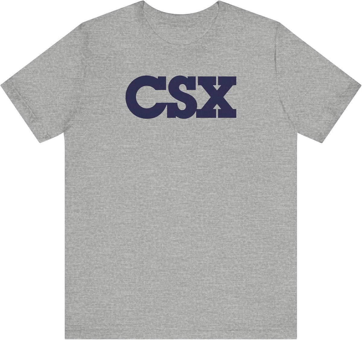 CSX Logo (Blue) T-Shirt | Heather Blend - Athletic Heather