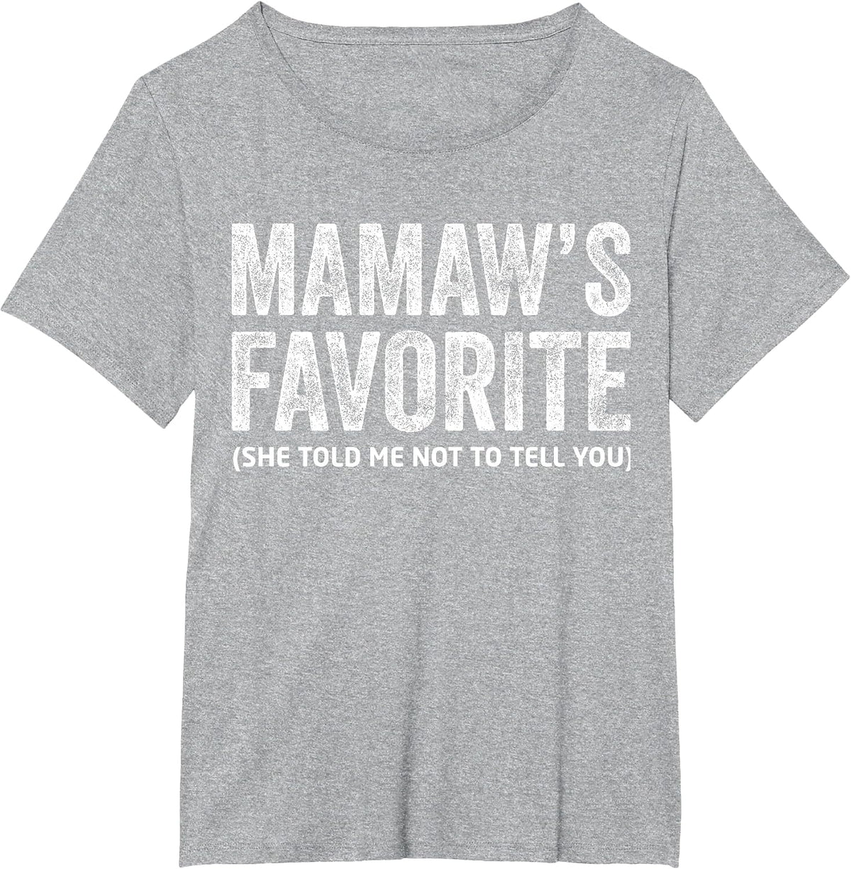 Funny Mamaw's Favorite Vintage T-Shirt - Heather Grey
