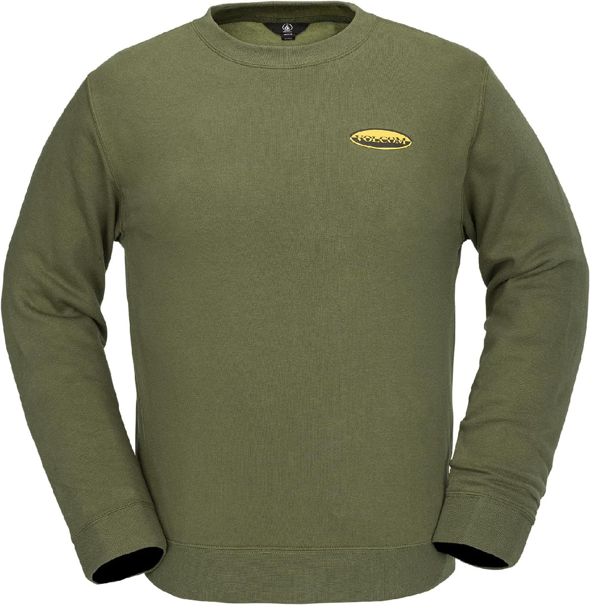 Volcom Men's Essential Crew Fleece Snowboard Winter Sweatshirt - Ivy S5