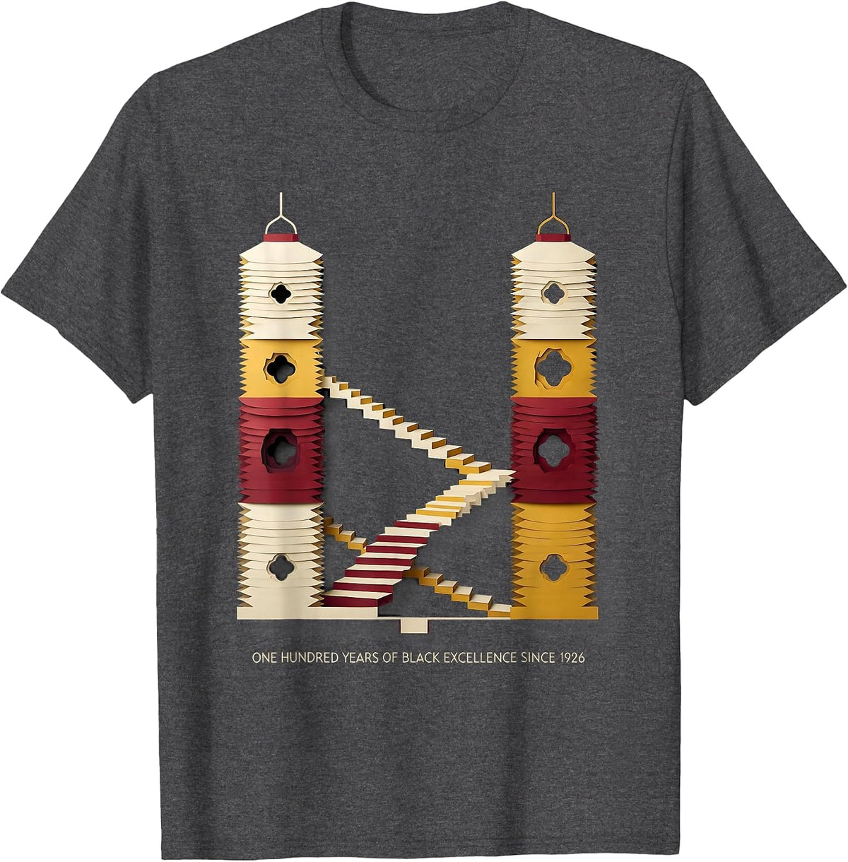 One Hundred Years Of Black Excellence Since 1926 Centennial T-Shirt - Dark Heather Grey