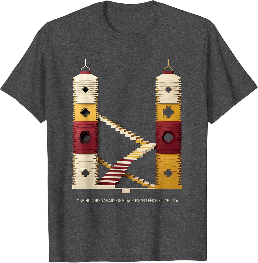 One Hundred Years Of Black Excellence Since 1926 Centennial T-Shirt - Dark Heather Grey