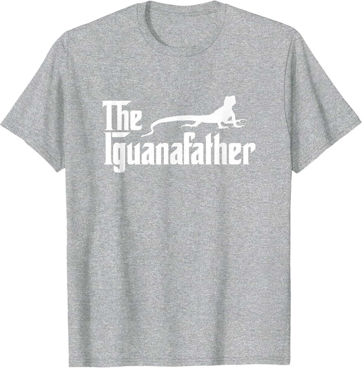 Iguana Father Lizard | Iguana Dad Funny Mens T-Shirt - Heather Grey