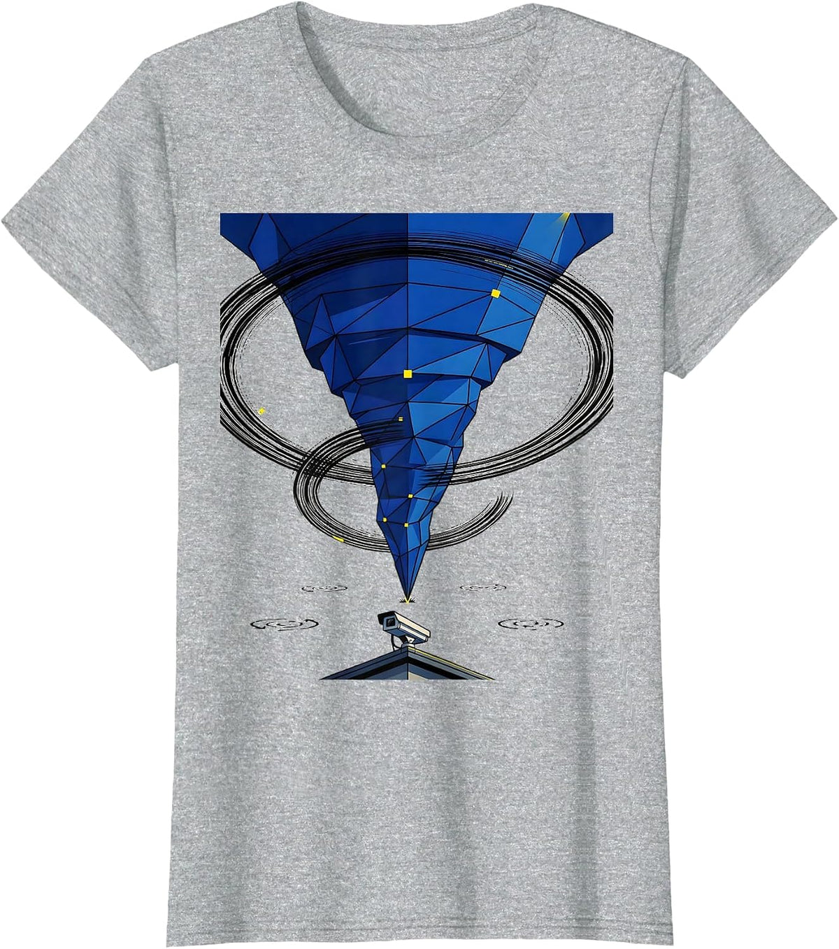 Tornado Funnel Storm Chaser Meteorology Humor T-Shirt - Heather Grey