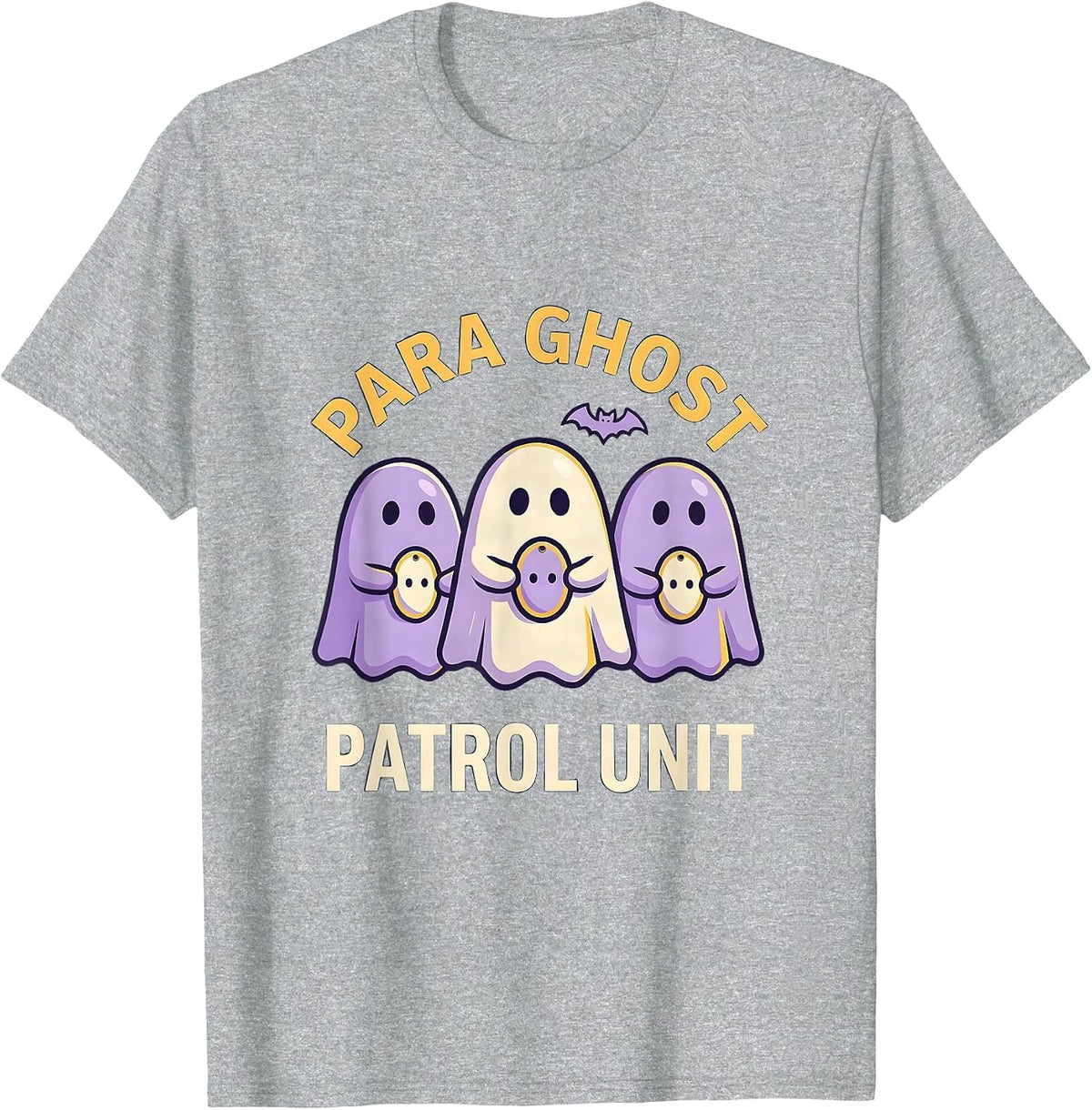 Men's Para Ghost Patrol Unit Funny Paraprofessional Halloween T-Shirt - Heather Grey