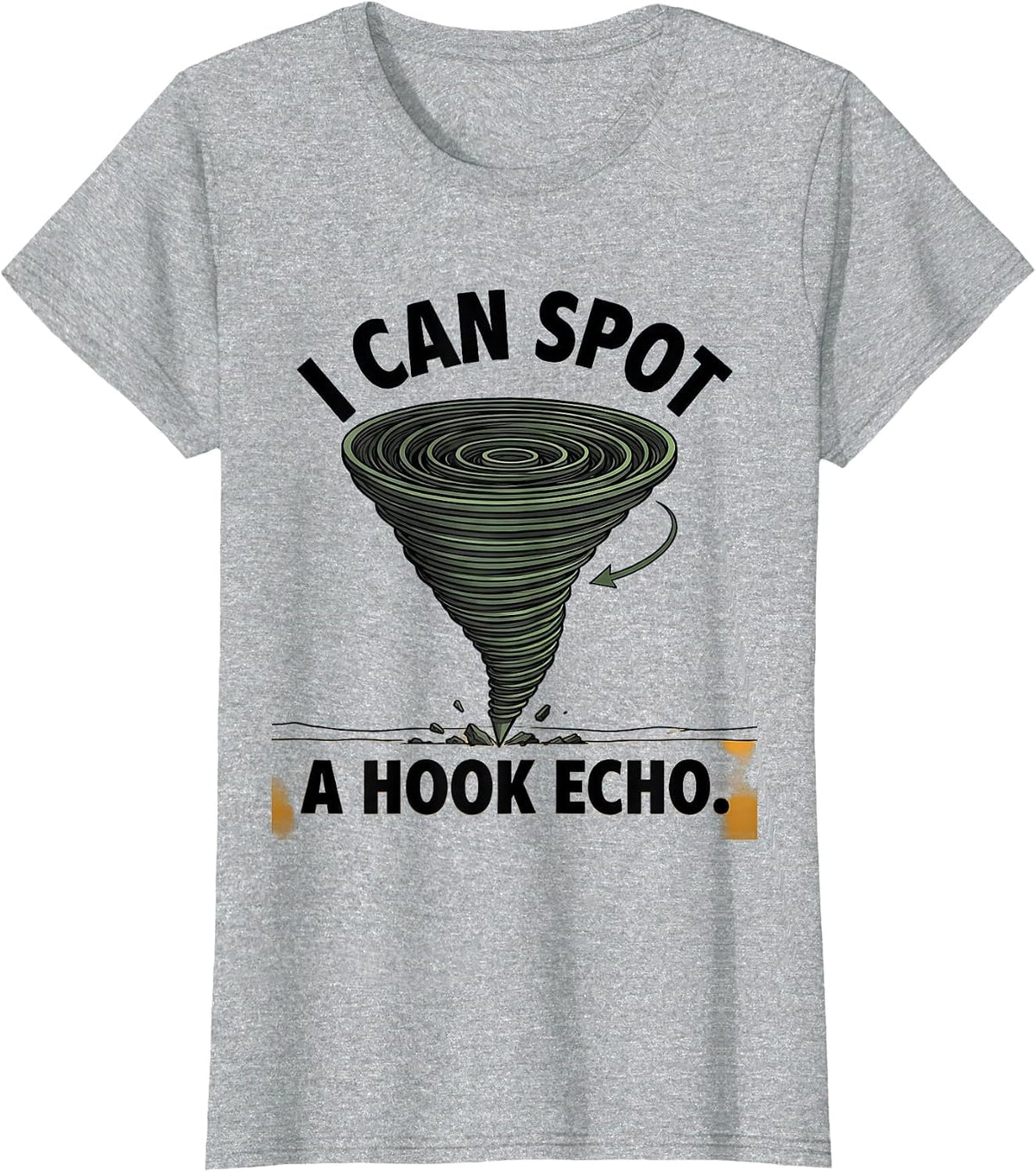 I Can Spot A Hook Echo Funny Storm Chaser Meteorology T-Shirt - Heather Grey