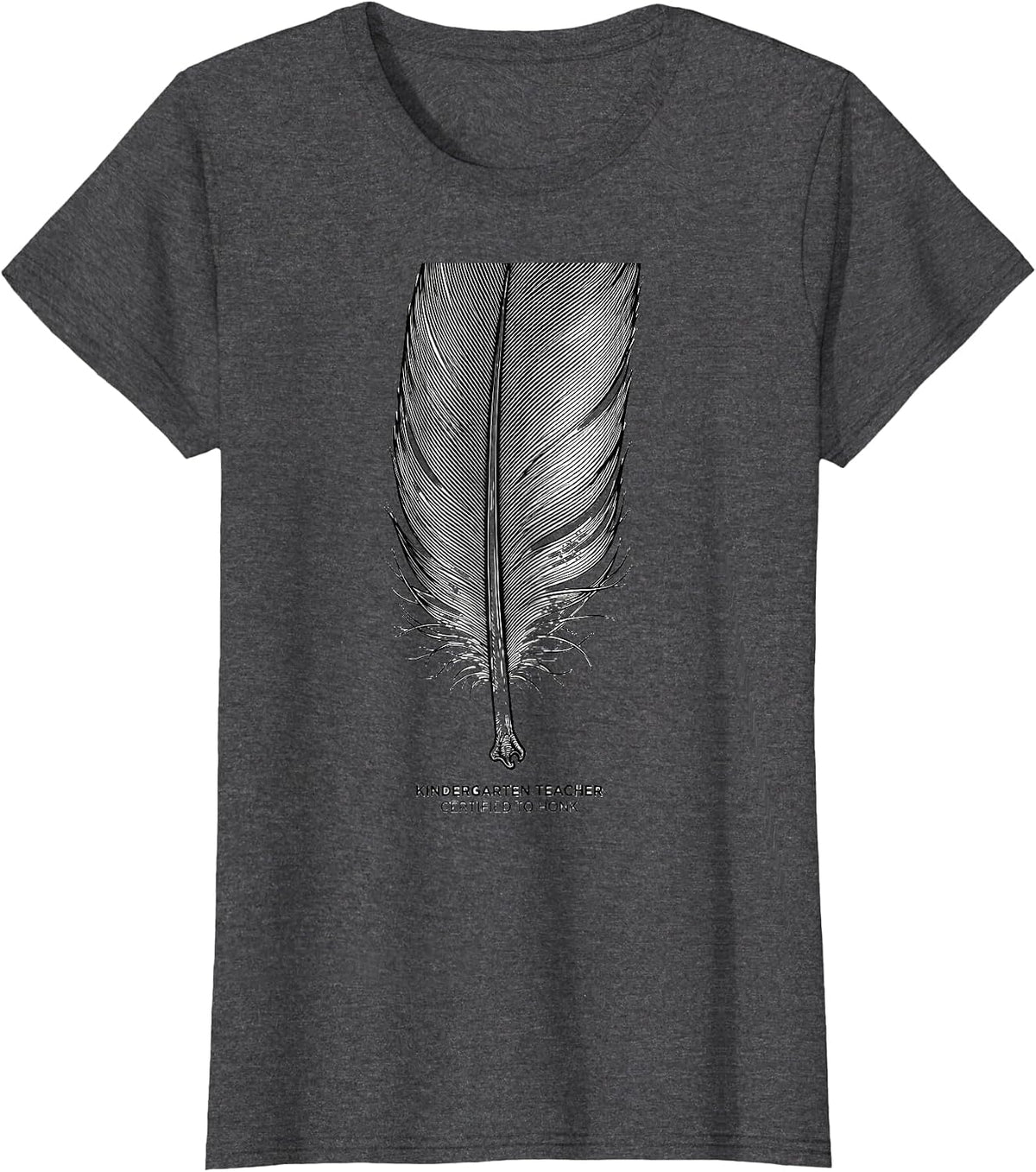Women's Kindergarten Teacher Certified To Honk Funny Teacher T-Shirt - Dark Heather Grey