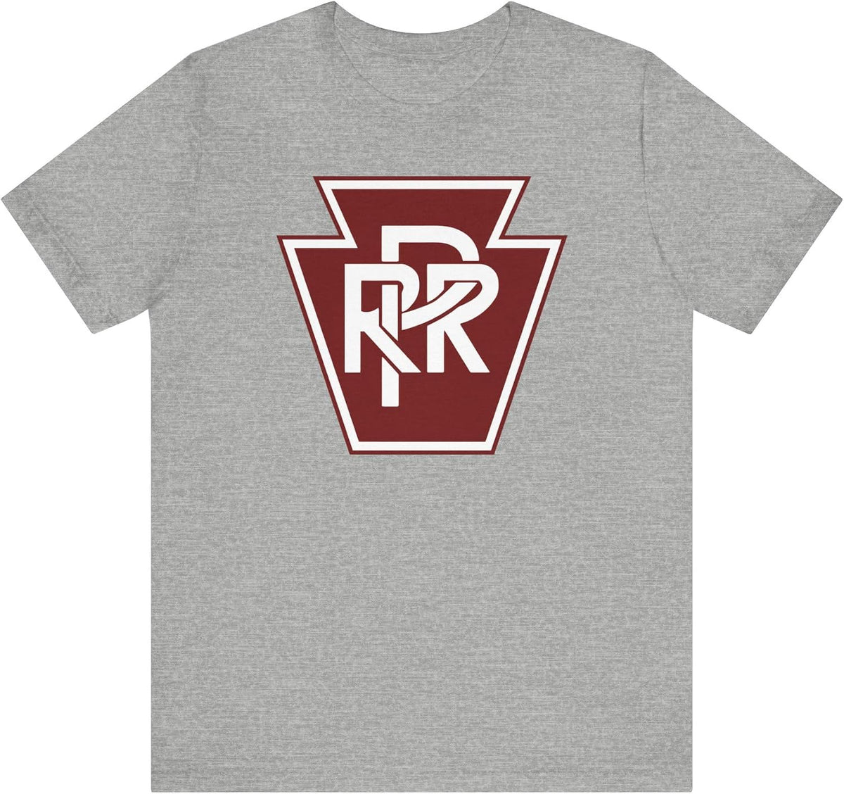 Pennsylvania Railroad Logo T-Shirt | Heather Bend - Athletic Heather
