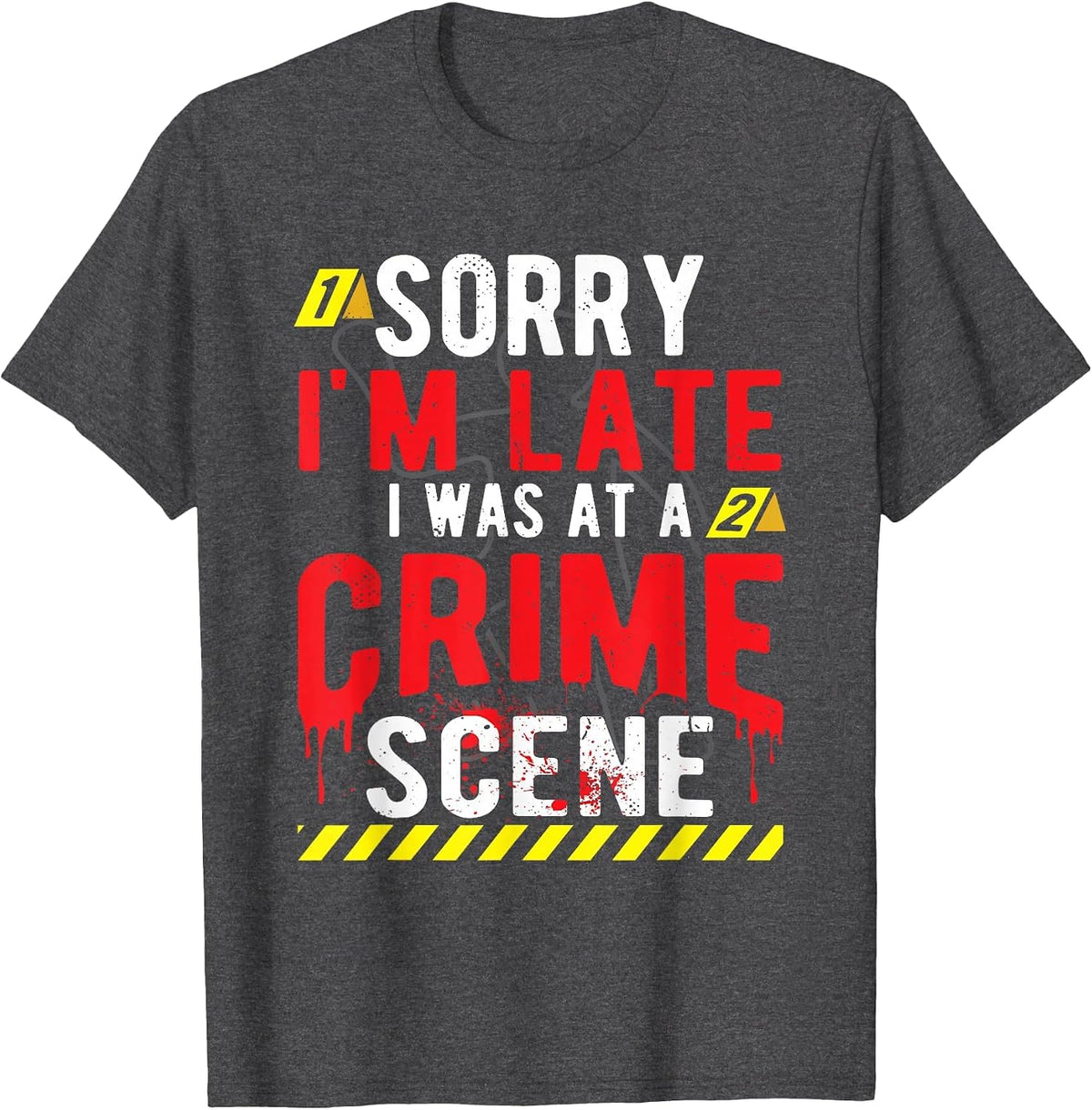 True Crime Scene Investigator T-Shirt - Dark Heather Grey