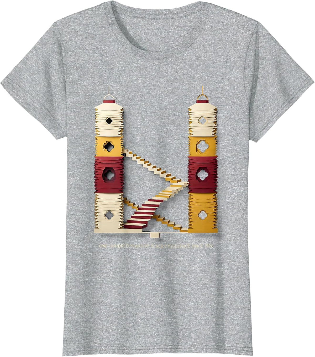 One Hundred Years Of Black Excellence Since 1926 Centennial T-Shirt - Heather Grey
