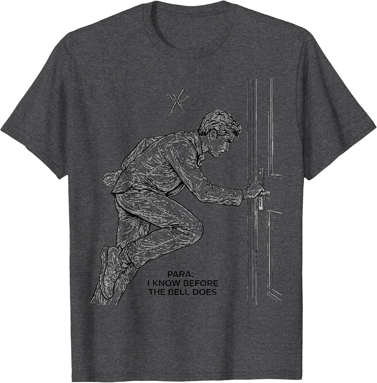 Para I Know Before The Bell Does Funny Paraprofessional T-Shirt - Dark Heather Grey