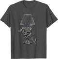 Men's I Turn Off Her Lights, Not Mine Funny Ball Python Snake T-Shirt - Dark Heather Grey