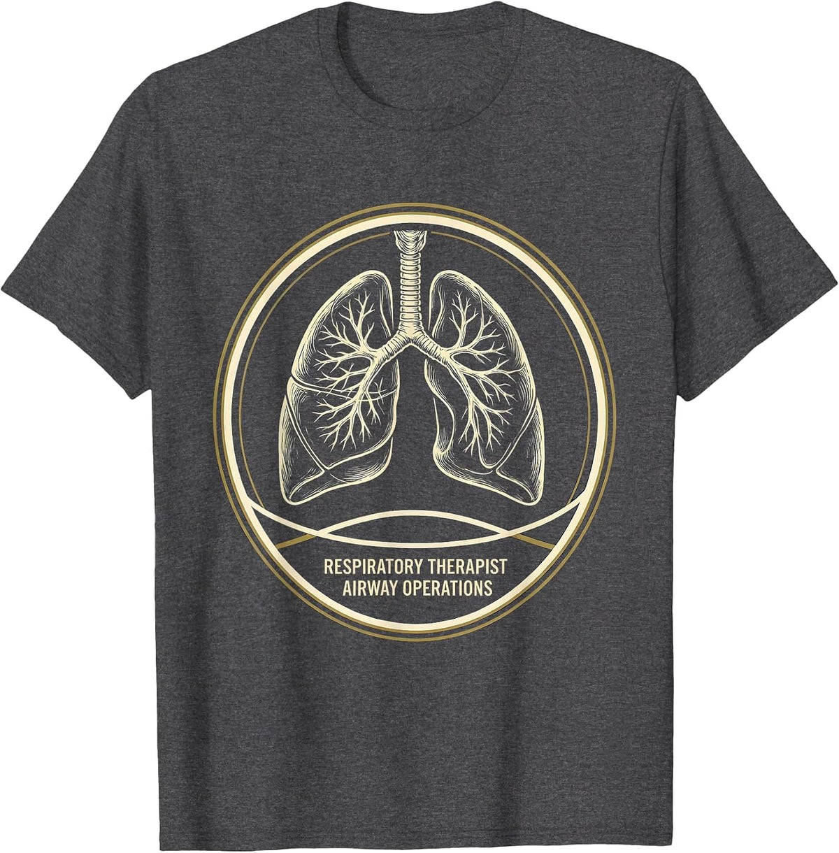 Respiratory Therapist Airway Operations Professional Pride T-Shirt - Dark Heather Grey