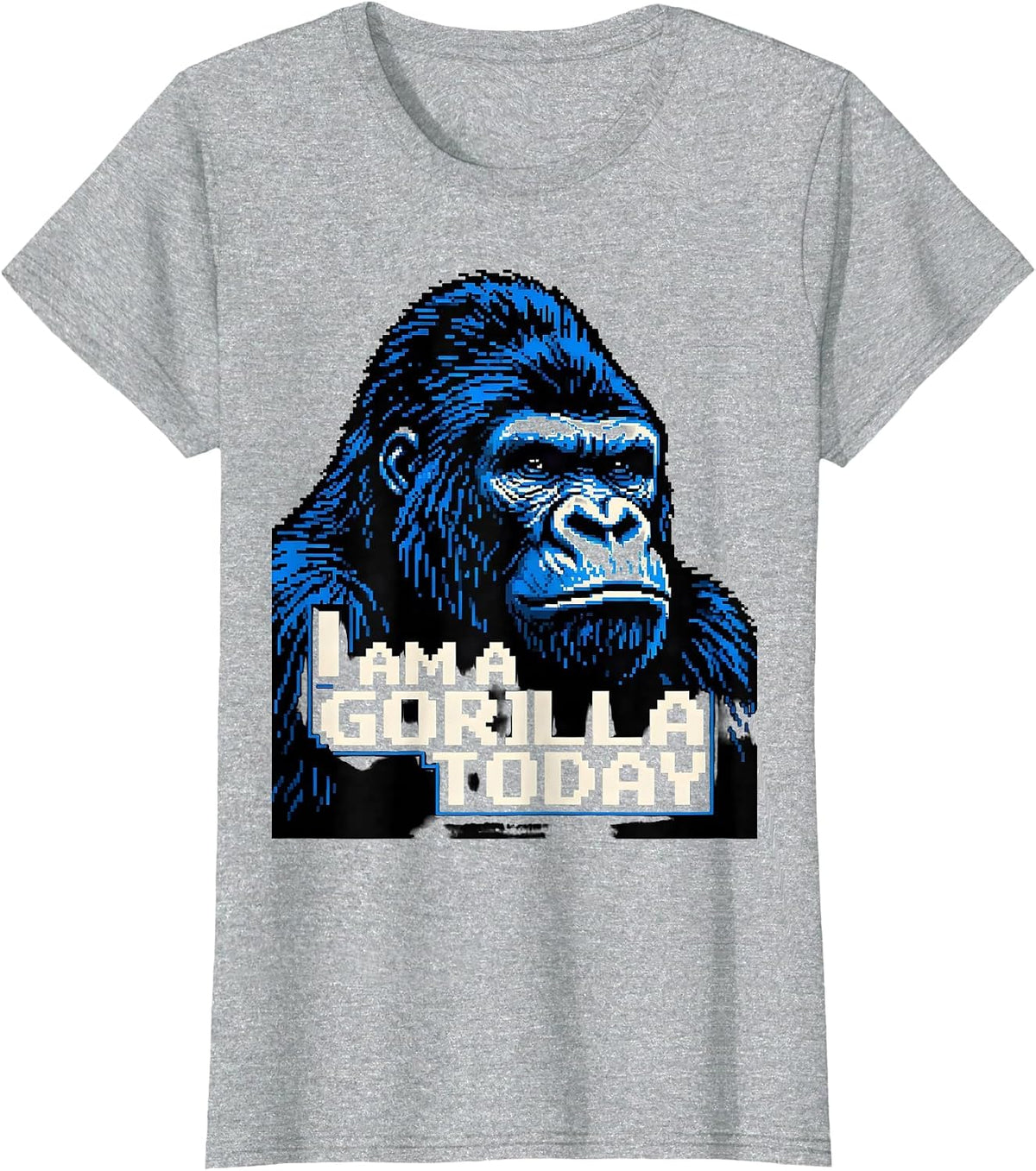 Women's I Am A Gorilla Today Funny Gorilla Meme Halloween Costume T-Shirt - Heather Grey