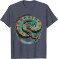 Noodle Ball Python Peril Funny Snake Lover Reptile Humor T-Shirt - Heather Blue
