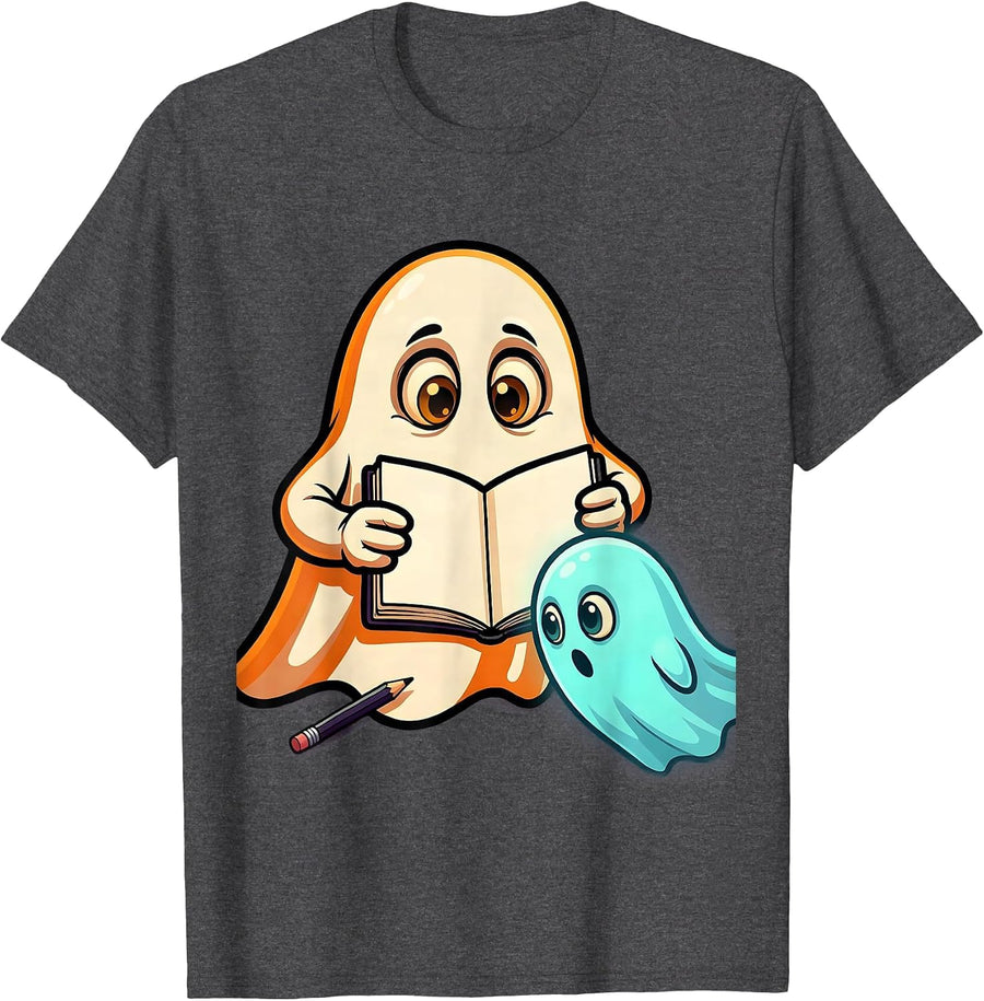 Men's Ghost Para Normal Activities Paraprofessional Halloween T-Shirt - Dark Heather Grey