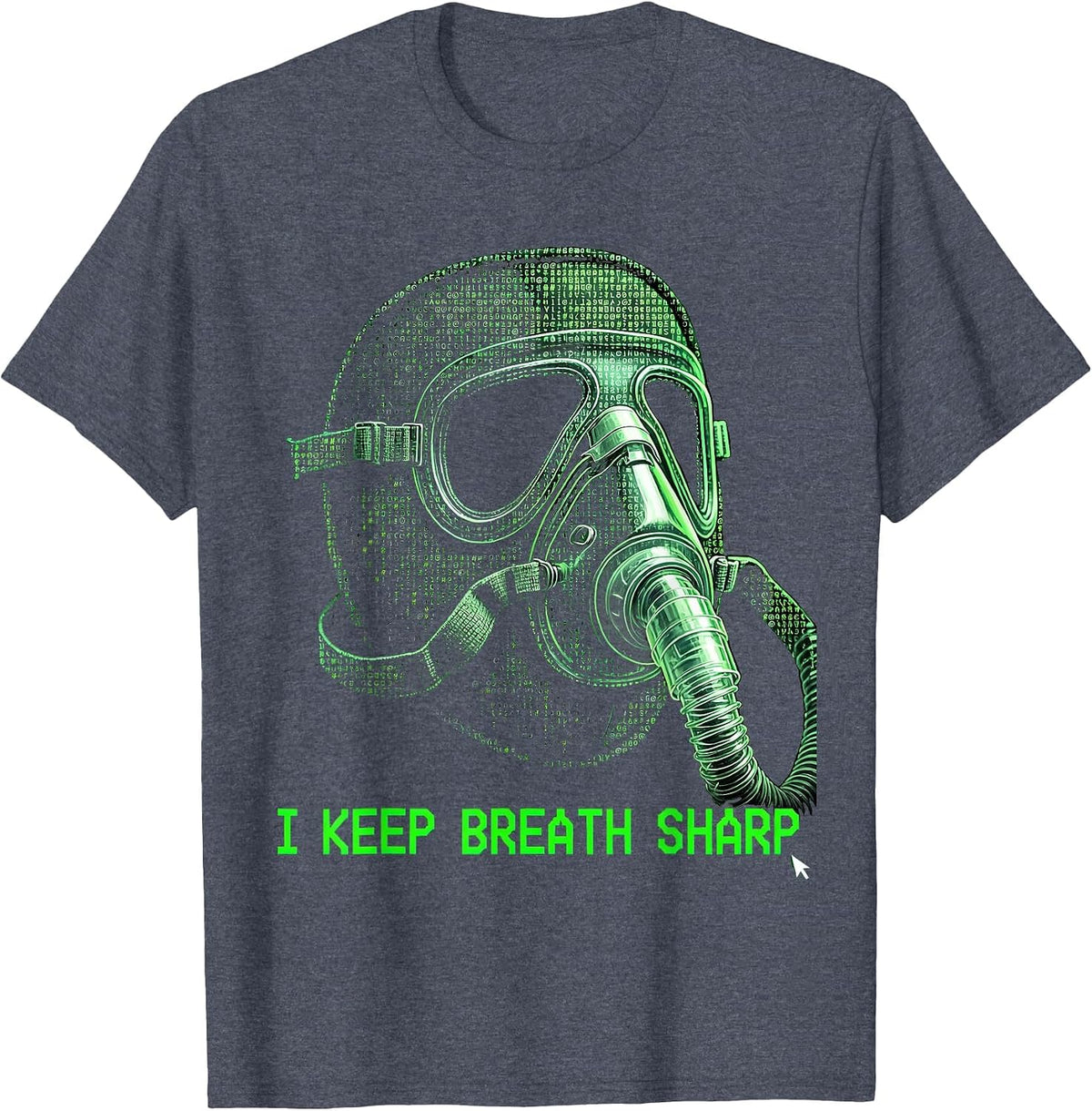 I Keep Breath Sharp Funny Respiratory Therapist RT Care Week T-Shirt - Heather Blue