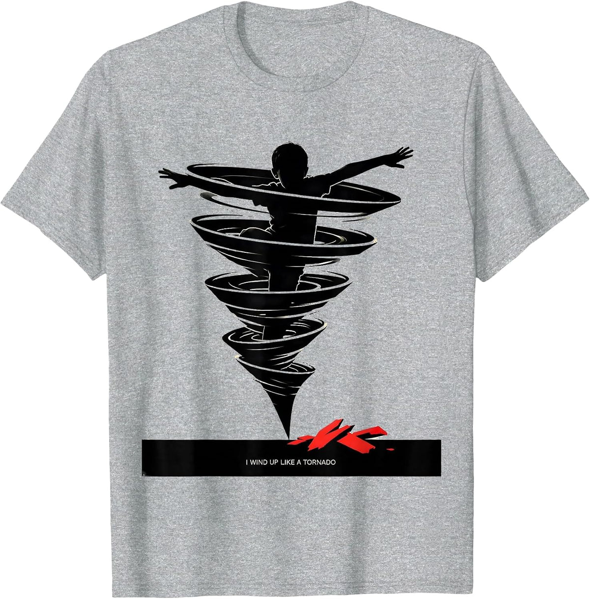 Men's I Wind Up Like A Tornado Funny Storm Chaser Meteorology T-Shirt - Heather Grey