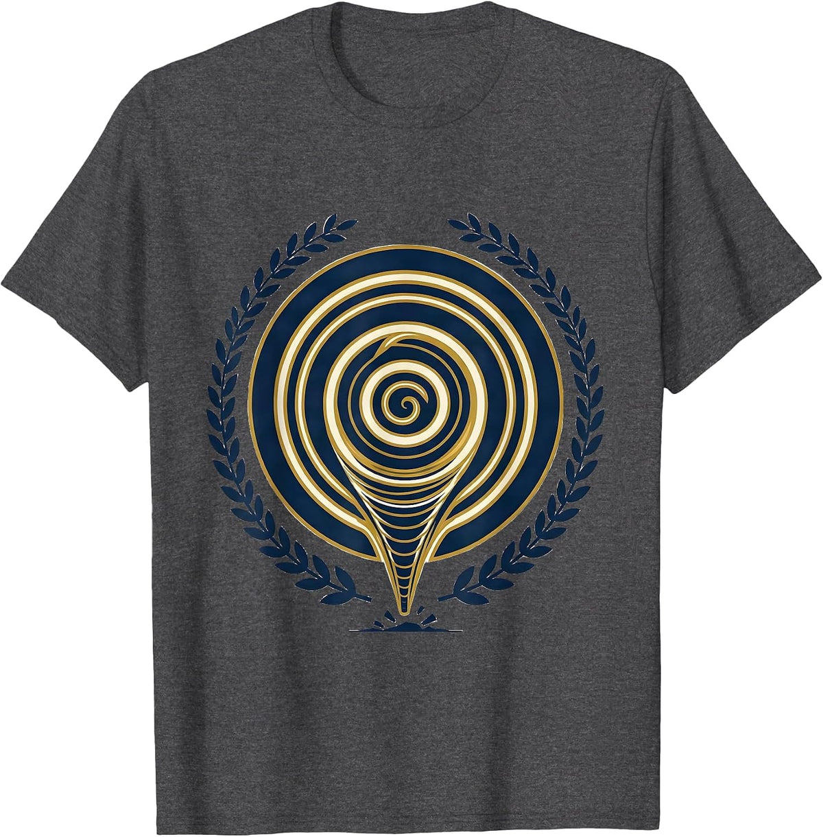 Sealed Tornado Radar Emblem Storm Chaser Meteorology Humor T-Shirt - Dark Heather Grey