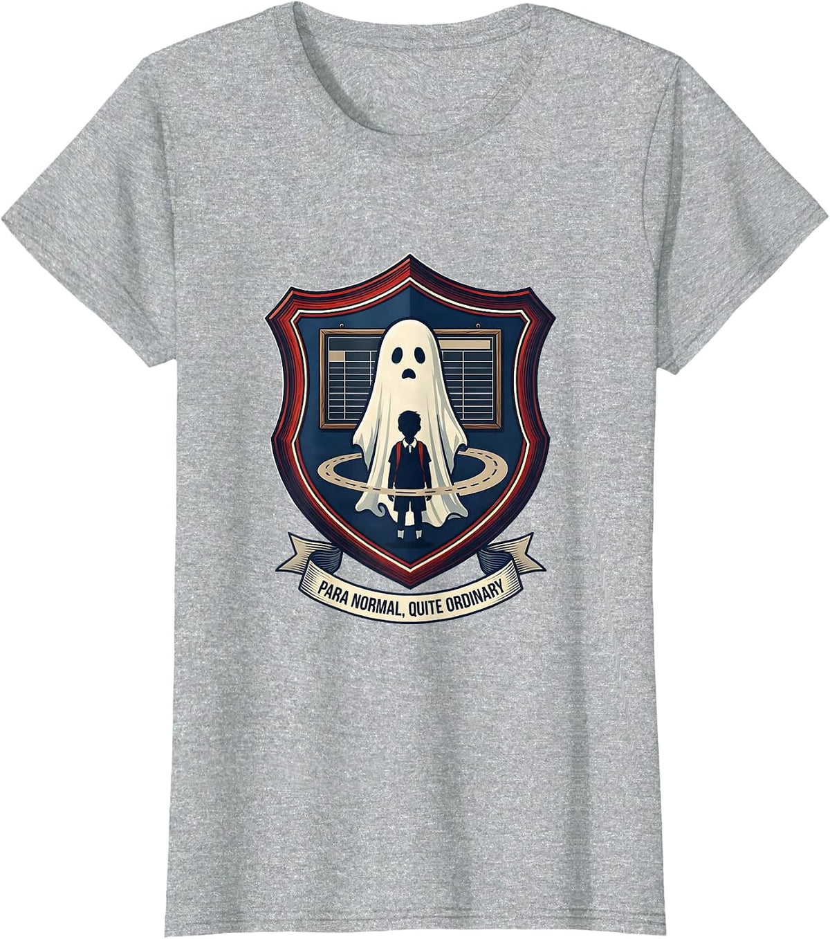 Women's Para Normal Quite Ordinary Ghost Para Paraprofessional T-Shirt - Heather Grey