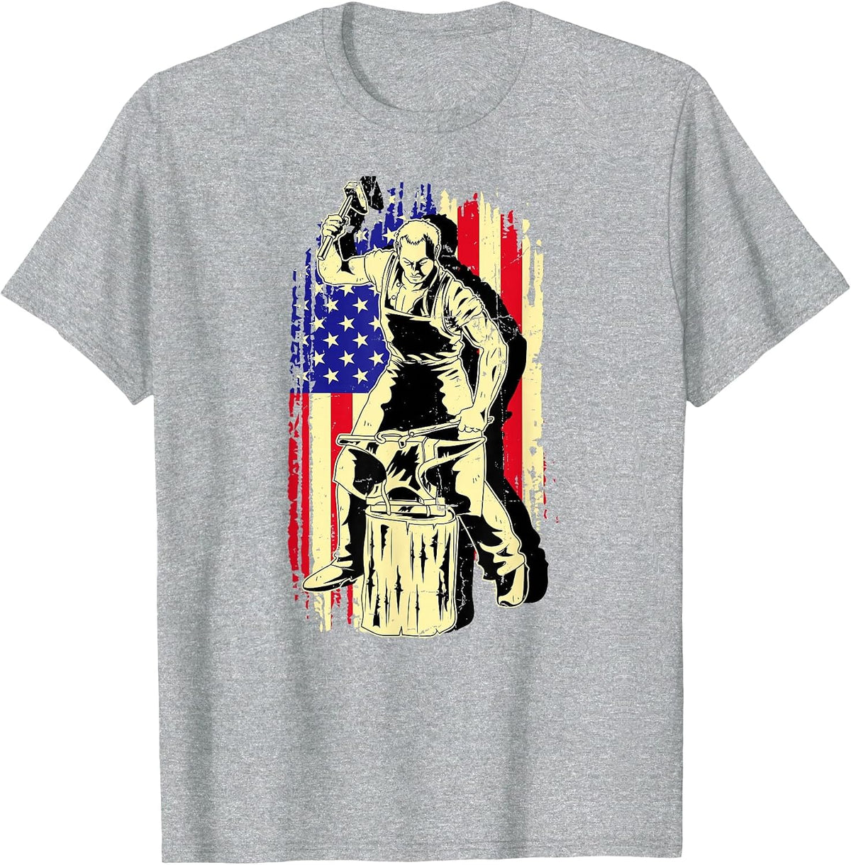 Blacksmith Craftsman - Locksmith Metal Builder T-Shirt - Heather Grey