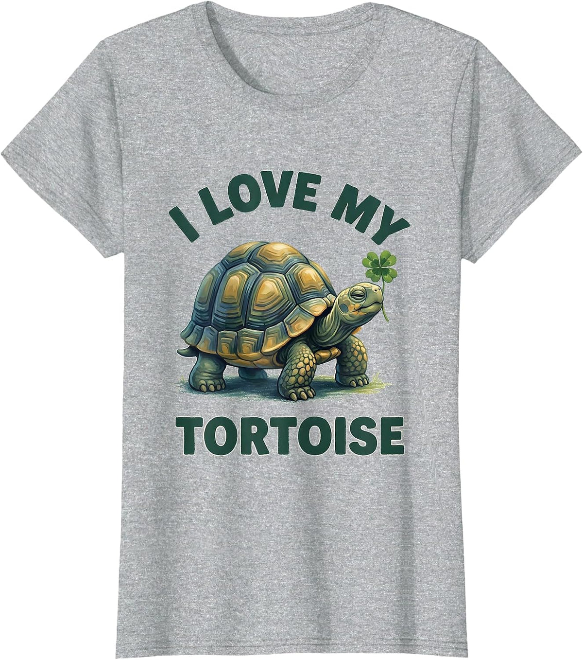 I Love My Tortoise Storybook Cute Tortoise Lover Gift T-Shirt - Heather Grey